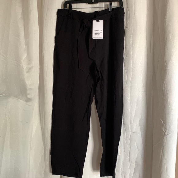 Mariella Rosati Made In Italy Viscose Polyester Black Pants 44 - Picture 1 of 7